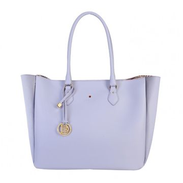 Leather handbag MAMMA NAPA LAVENDER