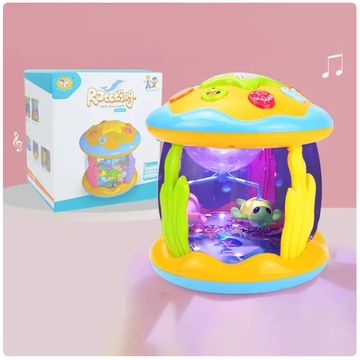 Musical Montessori Sensory Toys for Toddlers - Baby Toys for 1-3 Years with Rotating Ocean Light Projection - Early Educational Delight