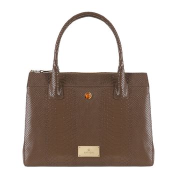 JADE MOCCA women's leather handbag