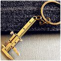 Mini Vernier Caliper Keychain, Stylish Car Key Accessory for Measuring and Gauging