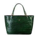 Ladies' leather bag MAMMA CUCA MATE GREEN