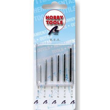 Set of 6 Mini Bits from 0,5 mm to 2 mm for Drills