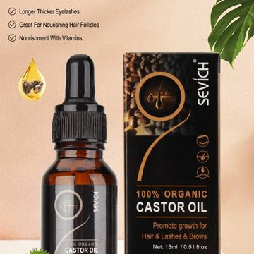 Organic Castor Oil for Hair Loss Prevention - 15ml