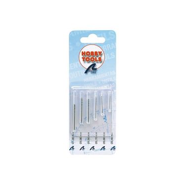 Set 6 HSS Mini Bits 0.4 mm to 1 mm (0.015’’ to 0.039’’) for Drills