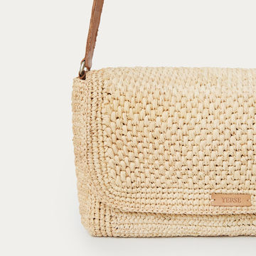 RAFFIA SHOULDER BAG NATURAL