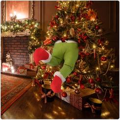 Stuffed Elf Legs for Playful Christmas Tree and Home Decor