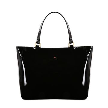 Ladies' leather bag MAMMA vernice black
