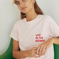 100% ORGANIC-COTTON T-SHIRT WITH TEXT