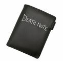 Death Note Anime Black Leather Wallet: Men and Women's Card and Photo Holder Purse with Short Design - Coin Purse for Cosplay Enthusias