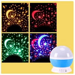 Starry Projector Night Light, Rotating Sky Moon and Galaxy Lamp for Home Bedroom Decoration