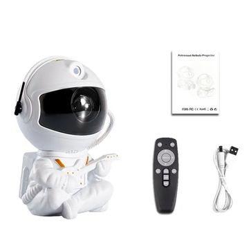 Galaxy Star Projector LED Night Light: Transform Your Space with Starry Sky and Astronaut Projection - Ideal for Bedroom Decoration
