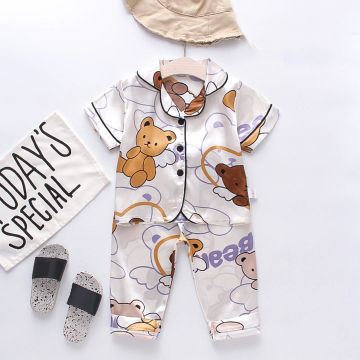 Pajamas for babies with a bear