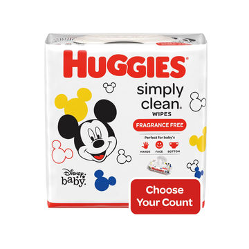 Huggies Simply Clean Unscented Baby Wipes