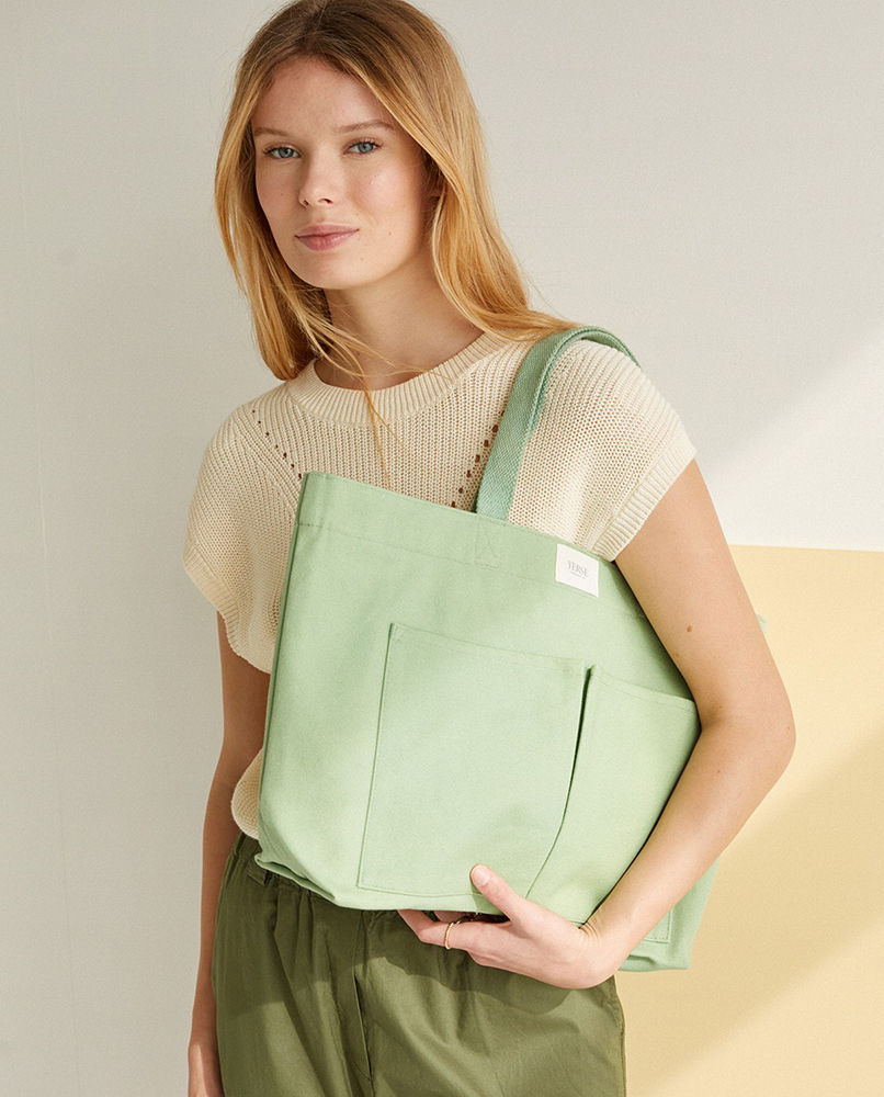 CANVAS BAG WITH POCKETS