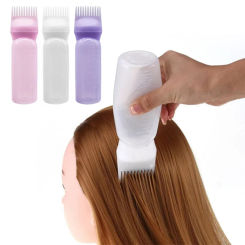 Empty Hair Dye Bottle With Applicator Brush Dispensing Salon Hair Coloring Dyeing Bottles Hairdressing Styling Tool 120ML