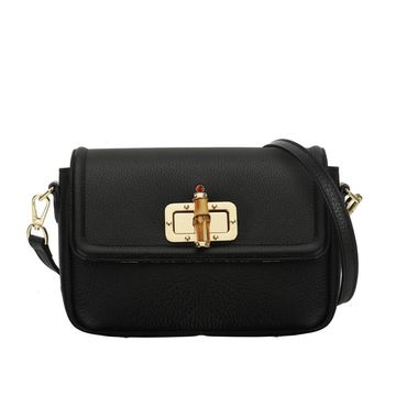 MIA floter black leather bag for women