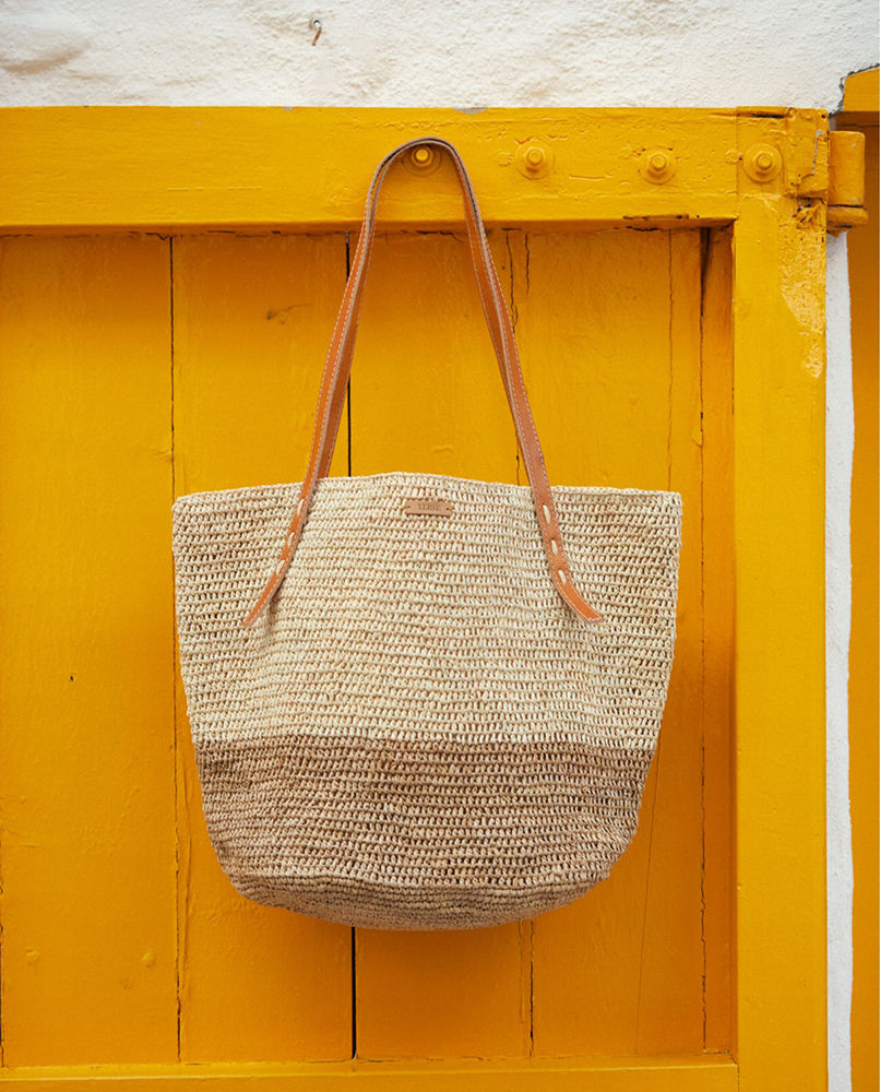 RAFFIA SHOPPING BAG NATURAL