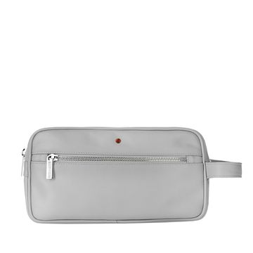 NAPA GRAY leather toiletry bag for women