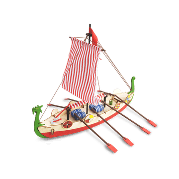 Wooden Model for Kids +8: Viking Ship Drakkar