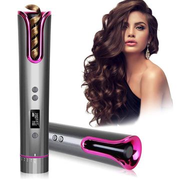 Cordless automatic hair curler