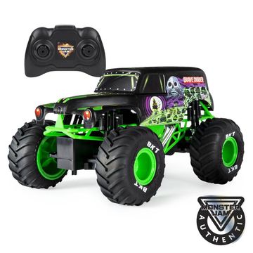 Monster Truck Grave Digger RC 1:15 scale remote control 2.4GHz performing various tricks