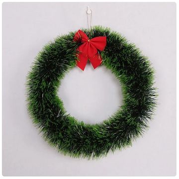 Christmas Wreath Door Hanging - Artificial Garland for Wall, Perfect for Holiday Home Decor, Halloween, New Year, and Navidad