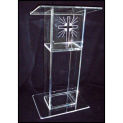 Wholesale beauty salon modern used reception desks counter reception Unique design modern acrylic podium pulpit lectern