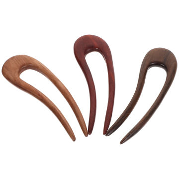 U Shaped Hairpins Vintage Wooden Hair Pins for Women Female Girls Headdress Hair Accessories Headwear Hair Styling Tool