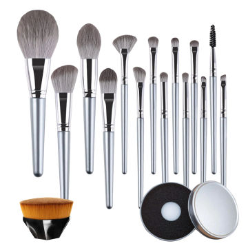 Portable Makeup Brush Set with Bag Professional Beauty Tools for  16 Piece Set makeup brush cleaner  55 magic foundation brush