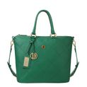 Leather handbag HERRA NAPA GREEN