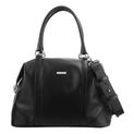 WEEKEND nappa black leather bag