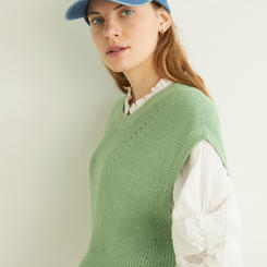 100% ORGANIC-COTTON KNIT VEST