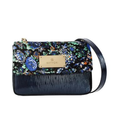 Women's leather bag ELLE flowers