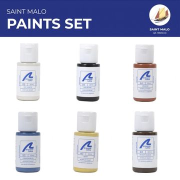 Paints Set for Ship Model: Fishing Boat Saint Malo