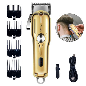 Surker Hair Clipper for Men Pro Electric Hair Trimmer USB Charging Cutting Machine Set  Vintage Oil Head Grave Clippers