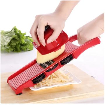 Vegetable Cutter with Steel Blade Slicer - Potato Peeler, Carrot Cheese Grater - Essential Kitchen Accessories