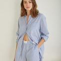 100% COTTON OVERSIZE SHIRT STRIPES