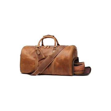 Leather Travel Luggage Bag