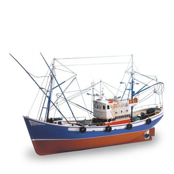 Tuna Boat Carmen II. 1:40 Wooden Model Fishing Ship Kit