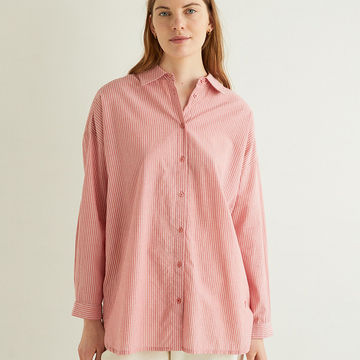 100% COTTON OVERSIZE SHIRT