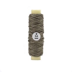 Cotton Thread: Beige Diameter 0.80 mm and Length 10 meters