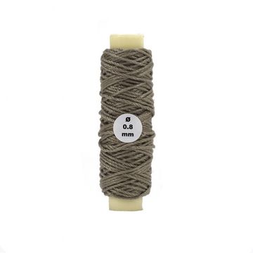 Cotton Thread: Beige Diameter 0.80 mm and Length 10 meters