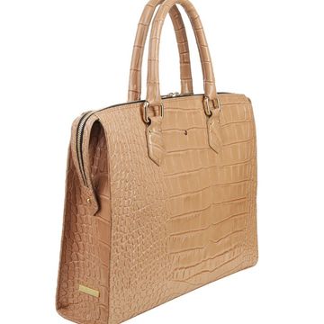 HANA BRIEFCASE croco beige