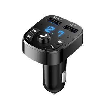 OLAF Car Bluetooth 5.0 Music Player FM Transmitter - Dual USB Port Car Charger, MP3 Receiver with 3.1A Fast Charger