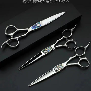 King Shark Hair Scissors Deep Sea Blue Shell Limited 6.3 Inch Comprehensive Hair Scissors For Hairdressers
