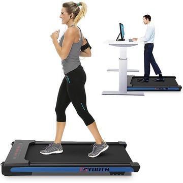 2 in 1 Under Desk Electric Treadmill Motorized Exercise Machine with Wireless Speaker