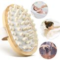 HEAATHH Wood Anti-Cellulite Massager - Body Slimming Circulation Brush for Muscle Relaxation