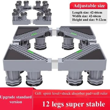 Universal Adjustable Base Stand for Washing Machines, Dryers, and Refrigerators - Multi-functional Lifting Fridge Base