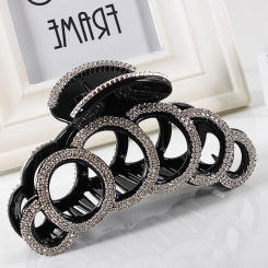Fashion Hair Clip Hair Crab Clamp Large Rhinestones Jaw Clips Strong Hair Claw Clips  Hair Styling Accessories For Women Girl