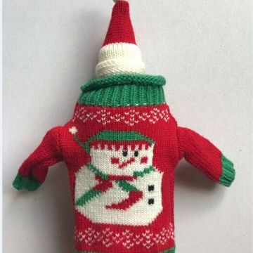 Christmas Capfor for Wine Bottle Cover+Table Clothes  